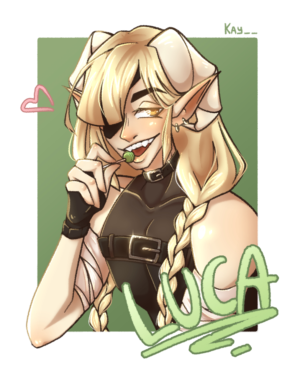 Illustration made for lillasill of their oc Luca