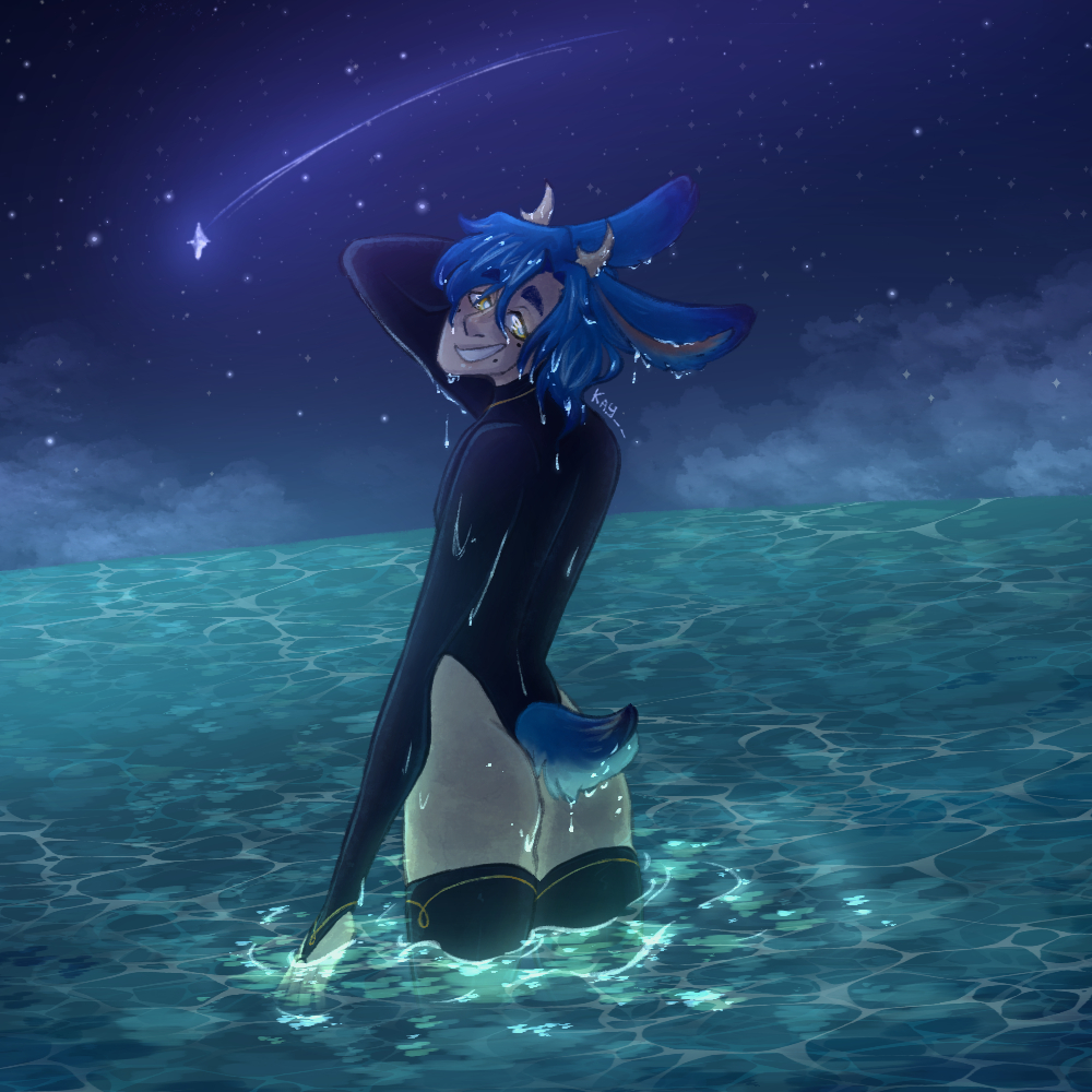 Illustration made for AomaruOrion of his sona Orion